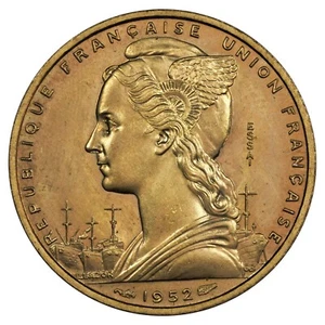 Côte française des Somalis - 20 francs 1952 ESSAI - bronze-aluminium - KM.E4 - Picture 1 of 2