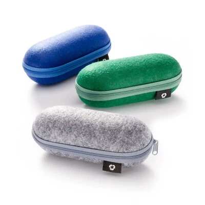 FEFI® – Hardcase Sonnenbrillen-Etui mit Filzbezug aus recycelten PET-Flaschen
