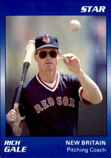 1990 New Britain Red Sox Star 26 Rich Gale Durham New Hampshire NH Baseball Card