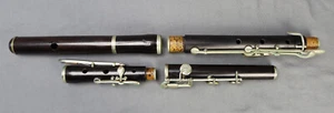 Antique French-style Wood Flute 19th Cen A4=435Hz Length 675mm 26.6" - Picture 1 of 22