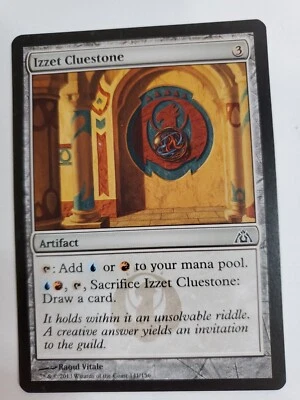 MTG Magic The Gathering Card Izzet CluestoneArtifact Dragon's Maze 2013  - Image 1 of 2