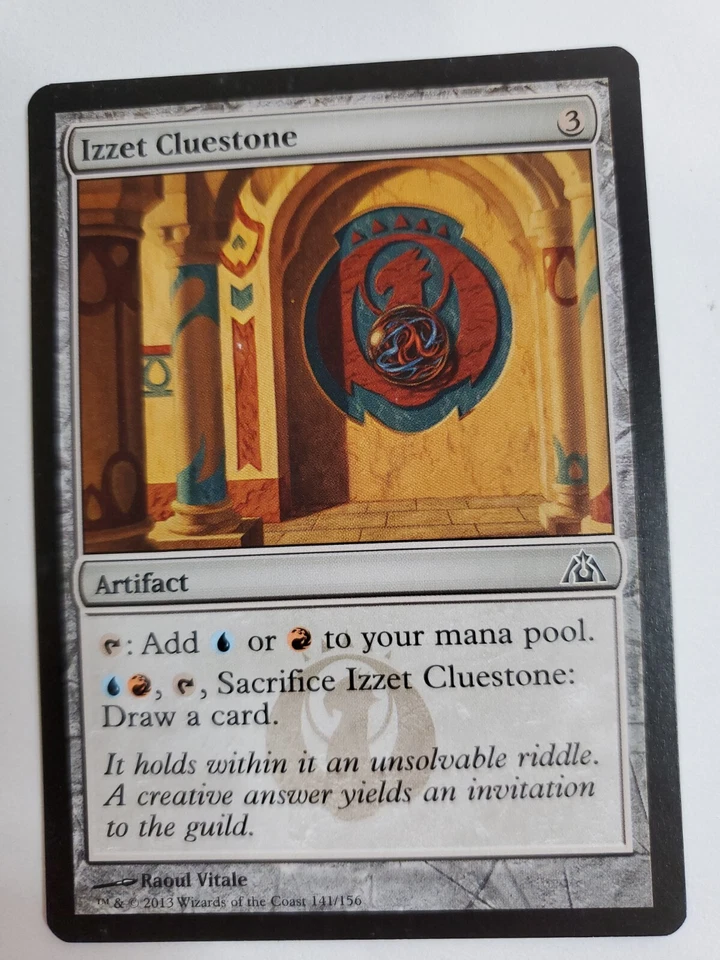 MTG Magic The Gathering Card Izzet CluestoneArtifact Dragon's Maze 2013  - Image 1 of 2
