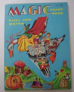 Vintage 50's Magic paint book color with water Mother Goose unused - Picture 1 of 11