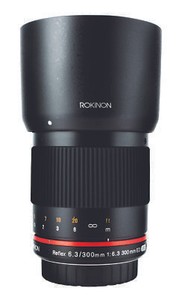 Rokinon 300mm F6.3 Catadioptric Telephoto Lens for Mirrorless Cameras (MFT)
