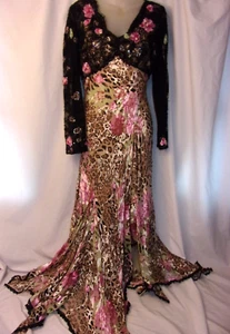 Bellville Sassoon Lorcan Mullany Damenkleid Leopard Perlen 12. ATEMBERAUBEND - Bild 1 von 7