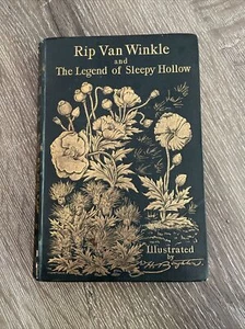 1893 RIP VAN WINKLE AND THE LEGEND OF SLEEPY HOLLOW by Washington Irving. Illus - Picture 1 of 8