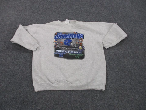 Vintage Memphis Tigers Sweatshirt Adult XL Gray Pullover 2003 Champions Mens Cover