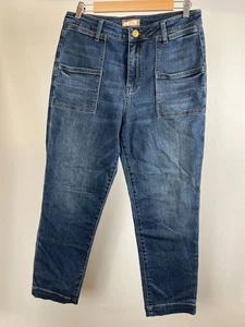 Kut From The Kloth Reese Jeans Women's z 12 Blue Denim High Rise Straight Leg - Picture 1 of 9