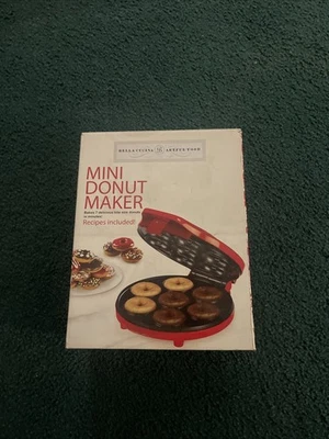 Bella Cucina 迷你甜圈机 - 制作 7 件,红色,不粘 - 使用一次! — 第 1/3 张图片