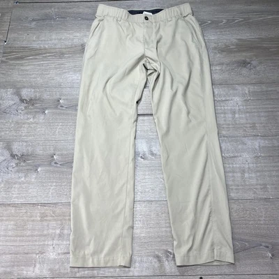 Under Armour Pants Mens 34x32 Khaki Golf Chino Stretch Performance Flat Front - Image 1 of 4