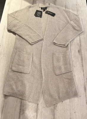 100% 纯羊绒开衫女式香蕉共和国 Kasmir 羊绒 Kasmir 尺寸。 M — 第 1/4 张图片