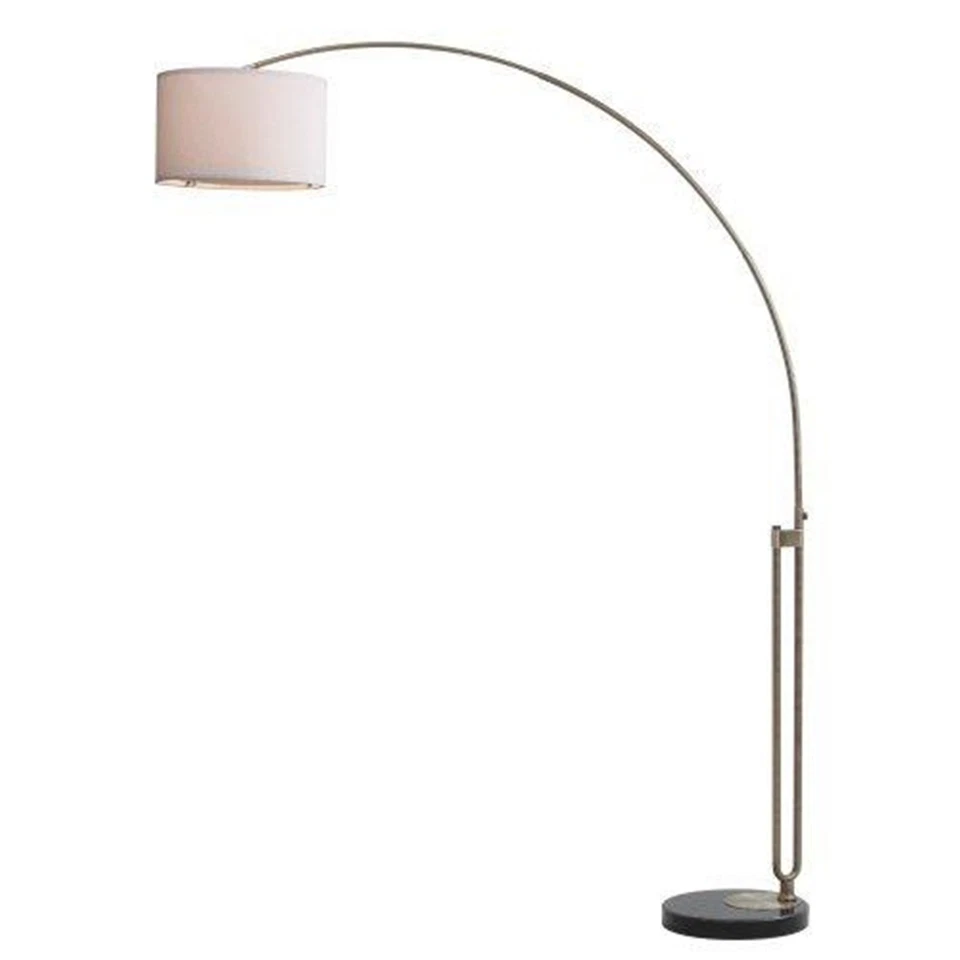 Polaris 84-Inch H Arc Floor Lamp Off White Foto 1 de 1