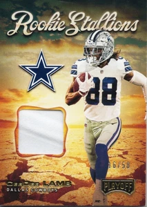 2020 Panini Playoff CeeDee Lamb Rookie Stallions RC Jersey Relic #RS-7 - Picture 1 of 2