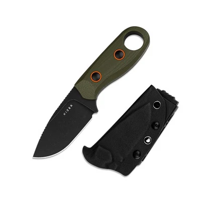 Kizer Beaver Feststehende Messer Scheide D2 Klinge Olivgrünem G10 Griff 1078A1 - Bild 1 von 4