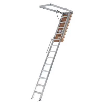 Escalera ático Louisville Al2540lg-R5, aluminio, capacidad de carga de 375 lb Foto 1 de 3