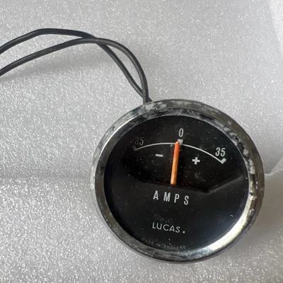Vintage Sunbeam Tiger Alpine 35 Amp Ammeter Gauge - 3 - Image 1 of 4