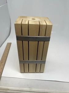 Bloque de cuchillos IKEA Retratt madera metal pesado - Imagen 1 de 6