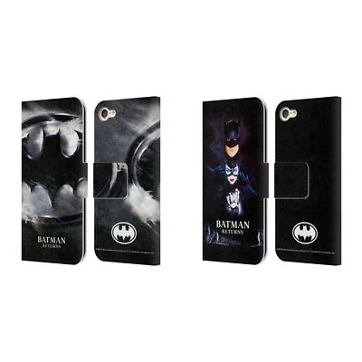 BATMAN RETURNS KEY ART LEATHER BOOK WALLET CASE COVER FOR APPLE iPOD TOUCH MP3 - Image 1 of 4