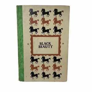 Vintage Black Beauty Book Anna Sewell Hardcover Whitman Color Illustrated - Imagen 1 de 12