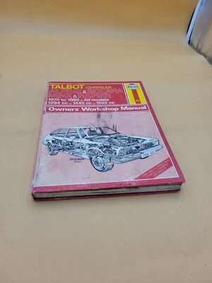 1975-85 HAYNES TALBOT CHRYSLER ALPINE SOLARA MINX WORKSHOP SERVICE REPAIR MANUAL Foto 1 de 4