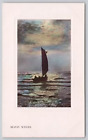 s22094 Silvery Waters sailing boat    Rotary RP postcard