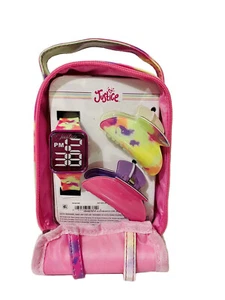 Justice Children's Pink Tye Dye Mini Backpack Watch & Hair Accessory Set - NEW - Picture 1 of 8