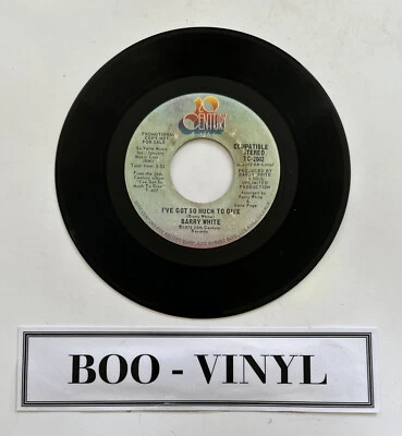 Barry White – I've Got So Much To Give - Promo 7” Vinyl Soul Record VG+ - Image 1 of 4