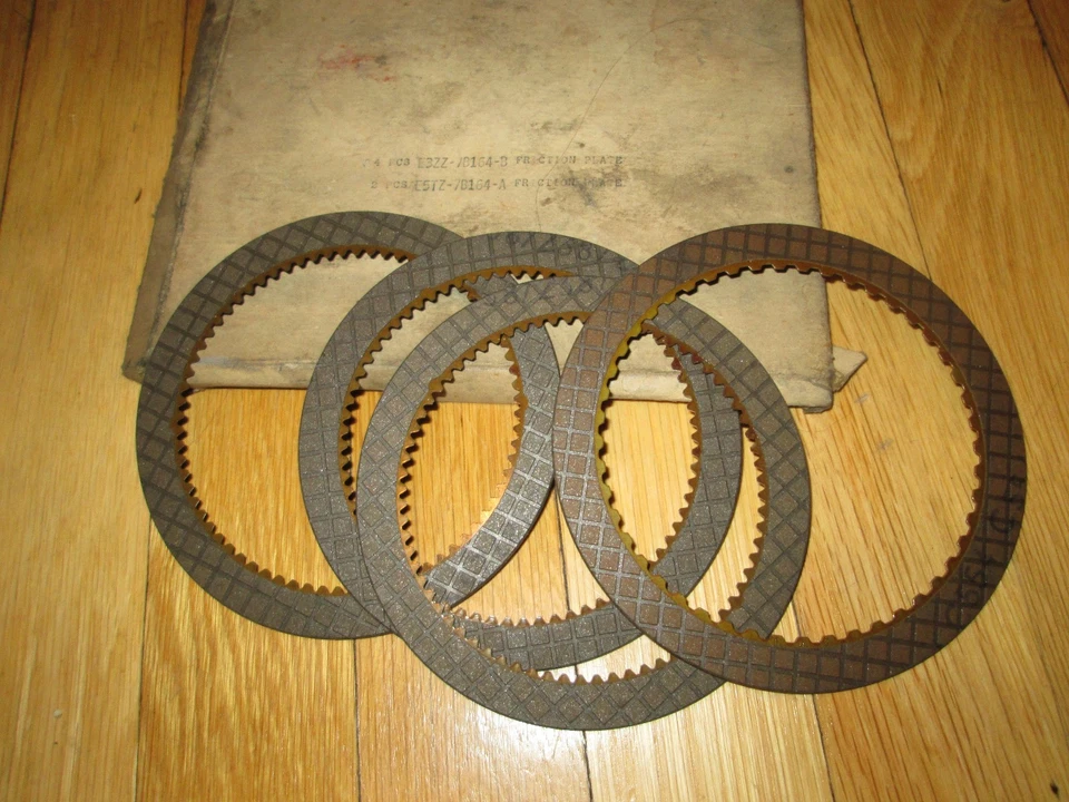 NOS 1987 1988 1989 FORD MUSTANG A4LD OVERDRIVE CLUTCH PLATES SET OF 4 E3ZZ-7B164 Foto 1 de 1