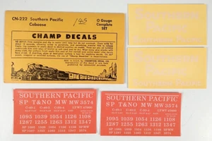 O Gauge CN-222 Southern Pacific Caboose Vintage Champ Decal Set PB850 - Picture 1 of 1