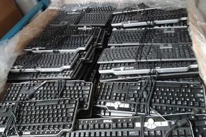 LOT-100 Dell Multimedia USB Keyboard Volume Play U473D TH836 N6250 H2MNH DJ425 - Picture 1 of 6