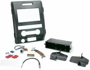 Single or Double DIN Radio Install Dash Kit and Harness for 2009-12 Ford F-150 - Picture 1 of 12
