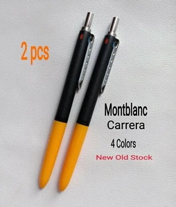 ▥2 piezas bolígrafo Montblanc Carrera 590 raro vintage 4 colores NUEVO STOCK ANTIGUO - Imagen 1 de 9
