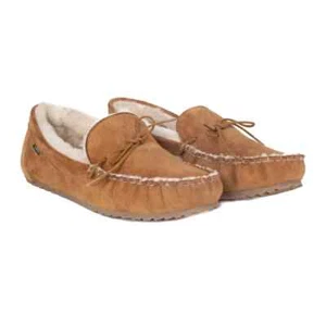 Le Chameau Moccasin Maison Slippers Tan Suede Slippers