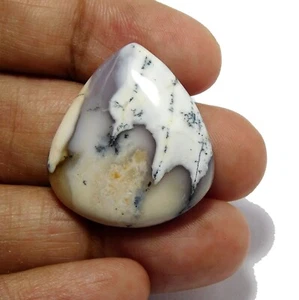 Pietra preziosa sciolta 100% Natural Designer Dendrite opale pera 30x27x6 mm 35,20 cts - Foto 1 di 7