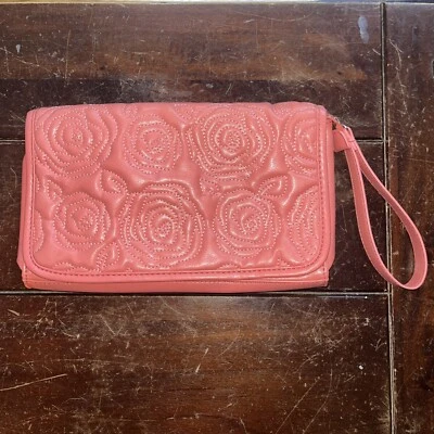 Nine & Co Pink Purse Clutch Bag Handbag Rose With Strap NEW - Image 1 of 4