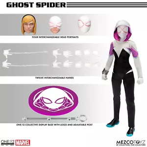 ONE 12 COLLECTIVE: MARVEL – GHOST-SPIDER from EARTH-65 1/12 Action Figure 16 cm - Foto 1 di 16