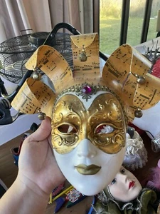 VENETIAN MARDI GRAS FULL FACE MASKS 6 DIFFERENT ONES - Picture 1 of 7