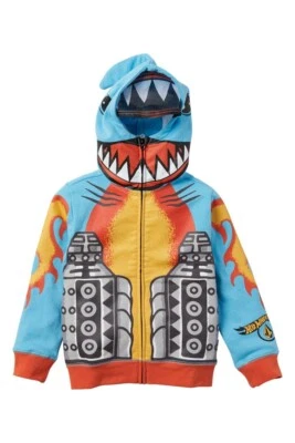 Volcom Toddler Boy's Hot Wheels Hooded Zip Sweatshirt Shark Cruiser 2T 3T 4T NWT - Image 1 of 2