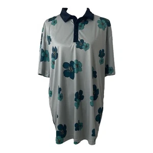 Poloshirt Herren XL Swannies Mehrfarbig Blumenmuster Golf Kurzarm - Bild 1 von 9