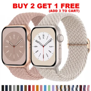 Nylon Woven Sport Band Strap For Apple Watch Series 10/9/8/7/6 42/40/44/46/49mm - Picture 1 of 37