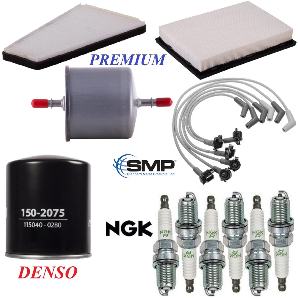 Tune Up Kit Filters Wire Spark Plugs For FORD TAURUS V6 3.0L; OHV;FLEX 1996-1999 - Imagem 1 de 1