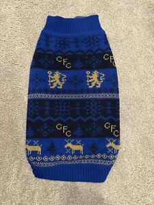 Chelsea Football Club Official 2023 Dog Jumper Size Small BNWT