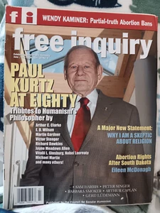 FREE INQUIRY Magazine July 2006, Paul Kurtz, Abortion Rights - Picture 1 of 2