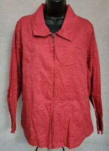 Breckenridge Jacket Coat Size 2X Women Reddish Pinkish Orangish Lightweight