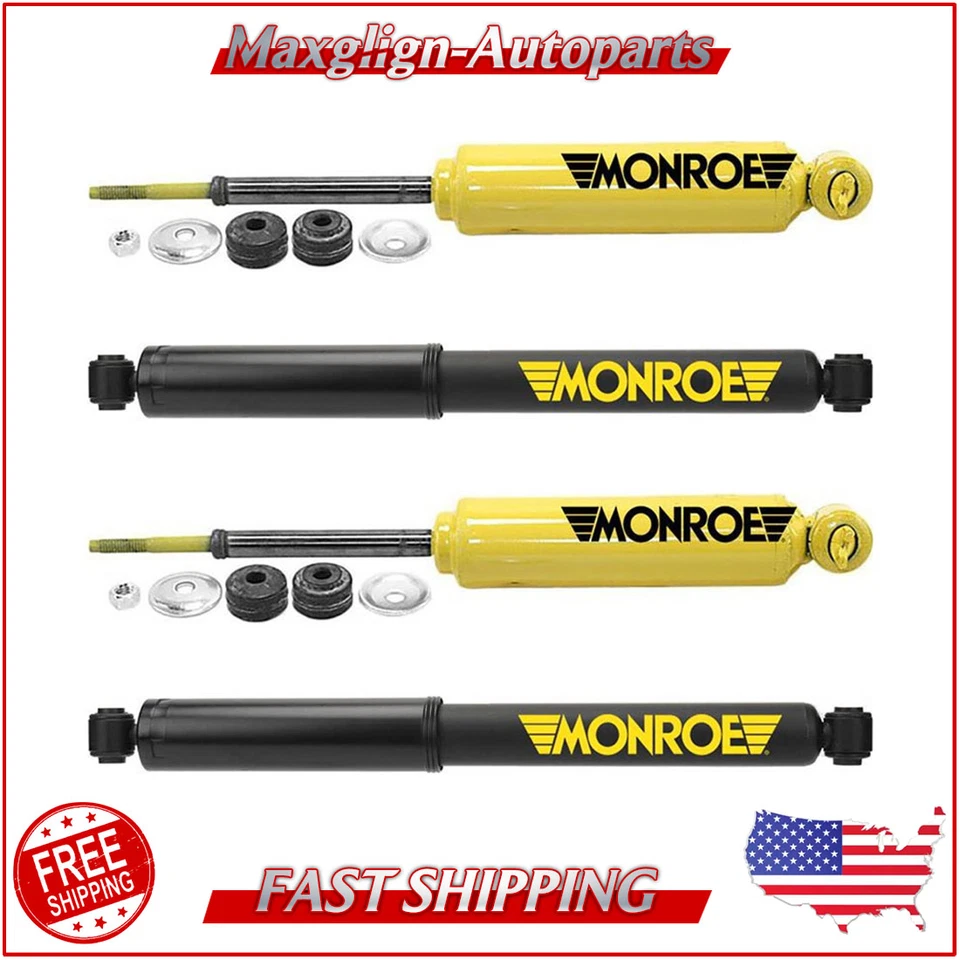 Rear Shock Absorber Monroe 4PCS For 1997-2003 Dodge Ram 3500 Van 5.9L Front - Image 1 of 4