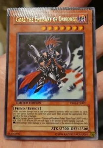 misprint crimped Yugioh Gorz the Emissary of Darkness YR01-EN003 Ultra Rare - Picture 1 of 17