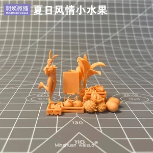 Modelo de resina 1/64 sin color modelo de puesto de frutas de verano adorno modelo - Imagen 1 de 3