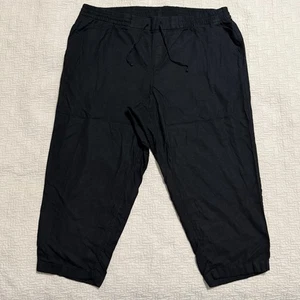 Old Navy Mid-Rise Linen-Blend Cropped Plus-Size Pants 3X - Picture 1 of 10