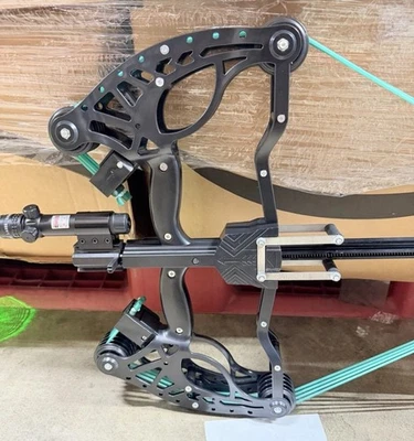 Repetidor de arco compuesto de fuego rápido 40 disparos 8 mm bola de acero honda alta precisión Foto 1 de 4