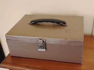Vintage Rockaway Metal Lock Box w/ Key Made In USA 11" X 8" - Picture 1 of 7